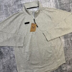 Evoshield Shirt Mens XL Oatmeal 1/2 Zip Pullover Jacquard Textured Training NEW